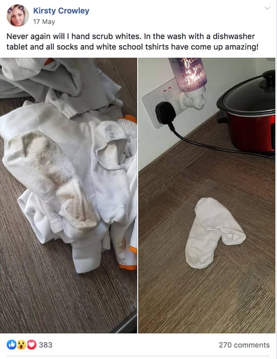 How to make white socks white again