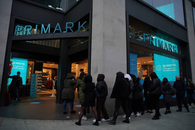 Primark Shoppers Queue Round The Block For Reopening As Lockdown Eases